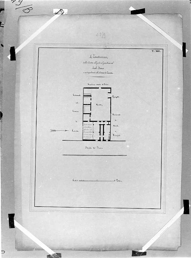 planimetria (disegno) - ambito napoletano (prima metà sec. XIX)