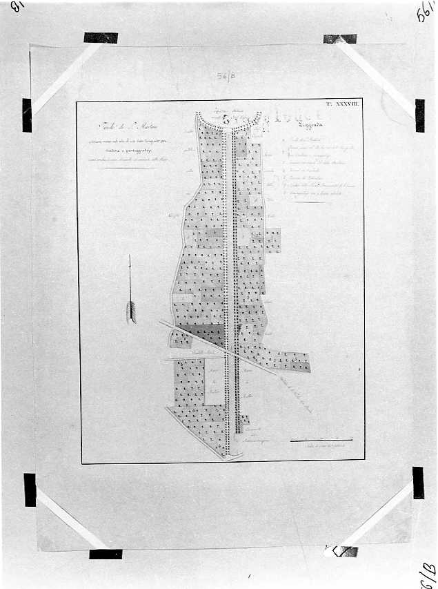 planimetria (disegno) - ambito napoletano (sec. XIX)