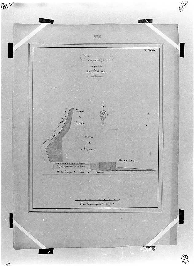 planimetria (disegno) - ambito napoletano (prima metà sec. XIX)