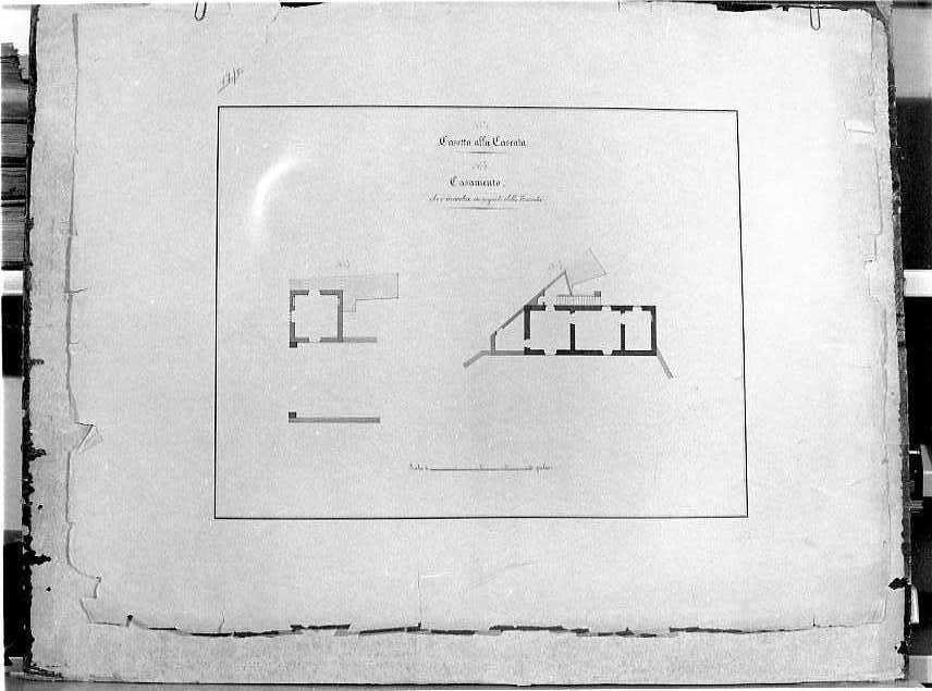 planimetria (disegno) - ambito napoletano (prima metà sec. XIX)