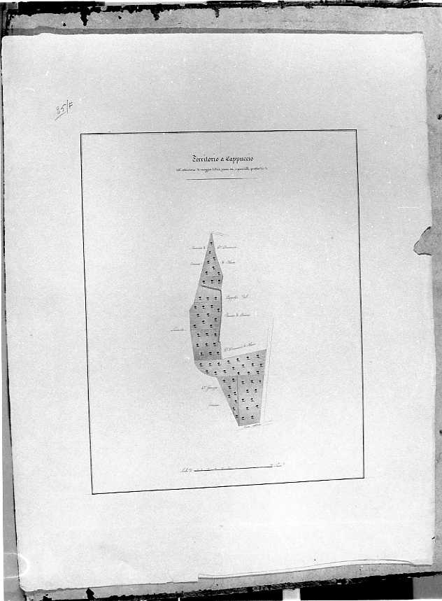 planimetria (disegno) - ambito napoletano (prima metà sec. XIX)