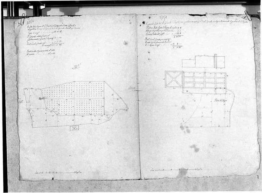 planimetria (disegno) - ambito napoletano (sec. XIX)