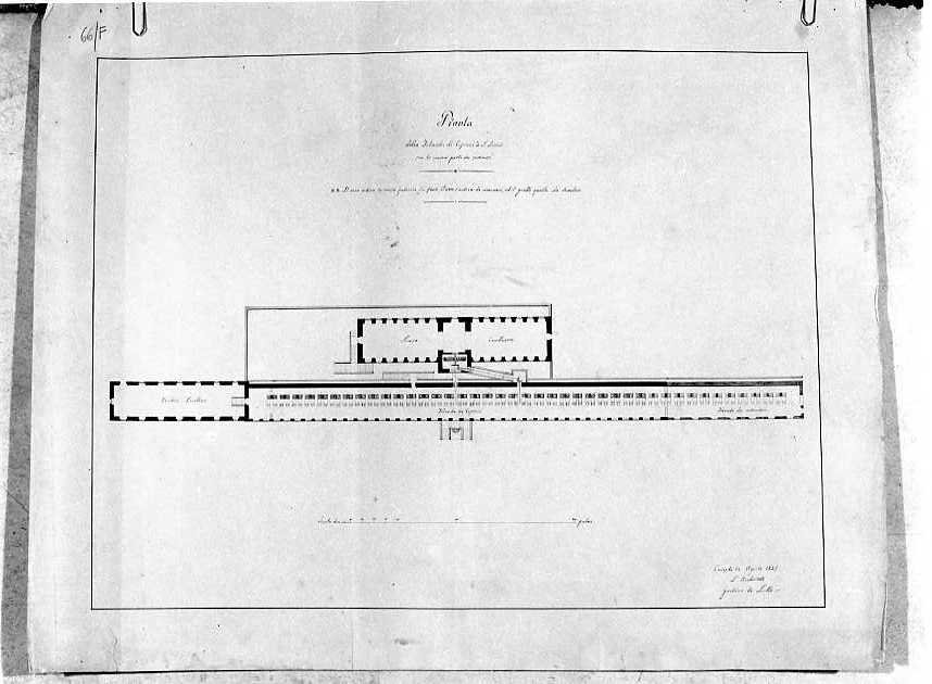 planimetria (disegno) di De Lillo Gaetano (sec. XIX)