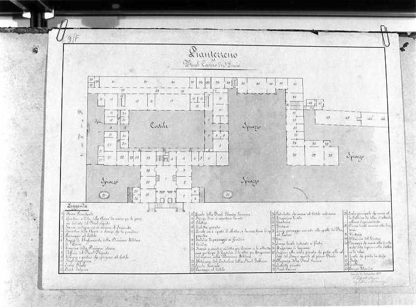 planimetria (disegno) di Minervini Agostino (sec. XIX)