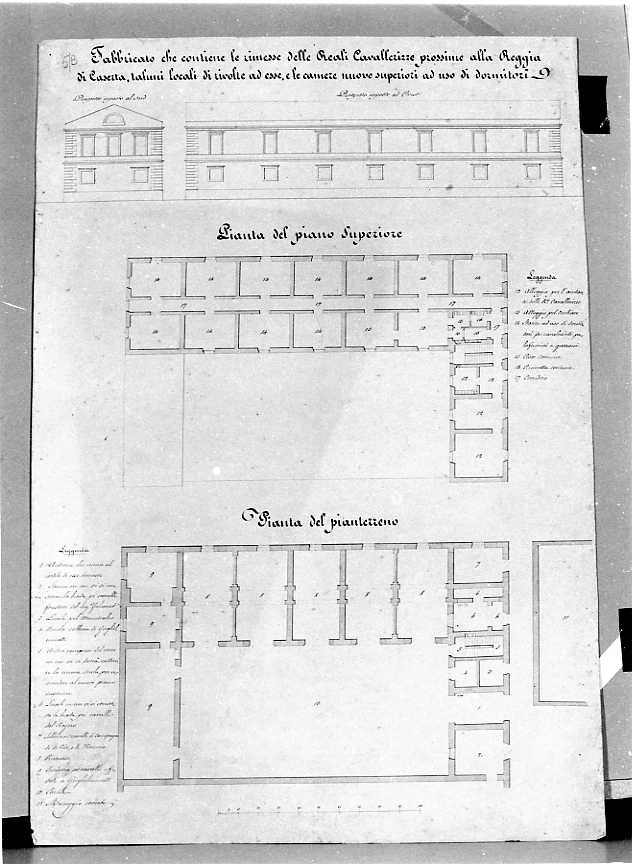 planimetria (disegno) - ambito napoletano (sec. XIX)