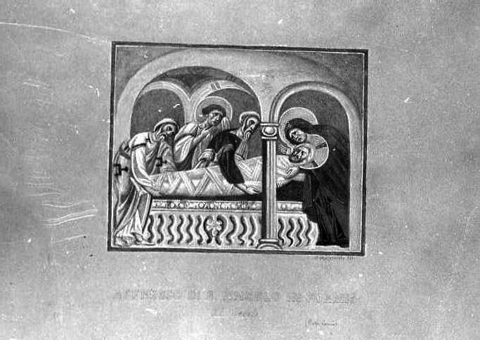 deposizione di Cristo nel sepolcro (disegno) di Autoriello Francesco (attribuito) (prima metà sec. XX)