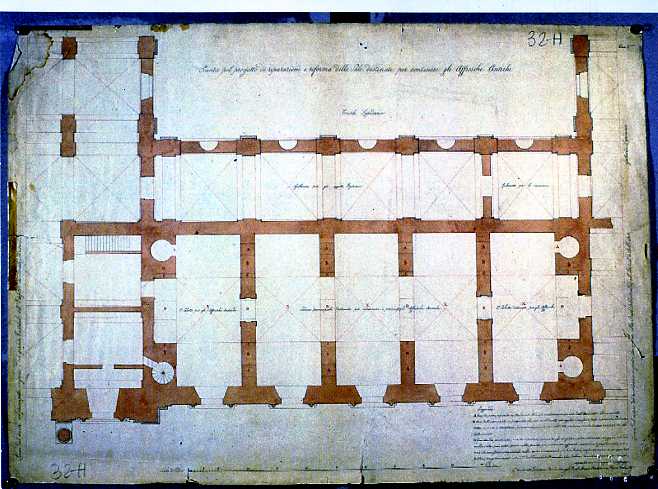 planimetria (disegno) di Valente Pietro (secc. XVIII/ XIX)