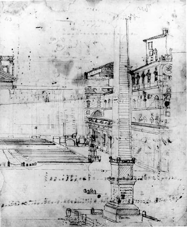 vedute di Roma (disegno) di Van Wittel Gaspar (sec. XVII)