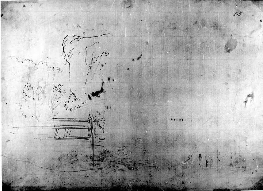 schizzi di un paesaggio (disegno) di Van Wittel Gaspar (sec. XVIII)