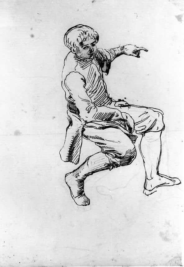 giovane (disegno) di Van Wittel Gaspar (inizio sec. XVIII)