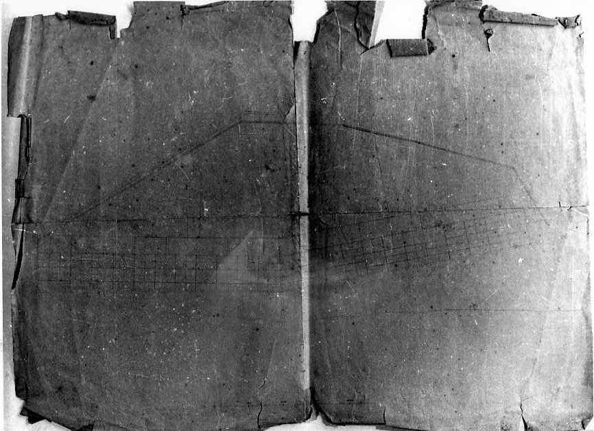 muraglione delle saline di Barletta (disegno, serie) di Vanvitelli Luigi (terzo quarto sec. XVIII)