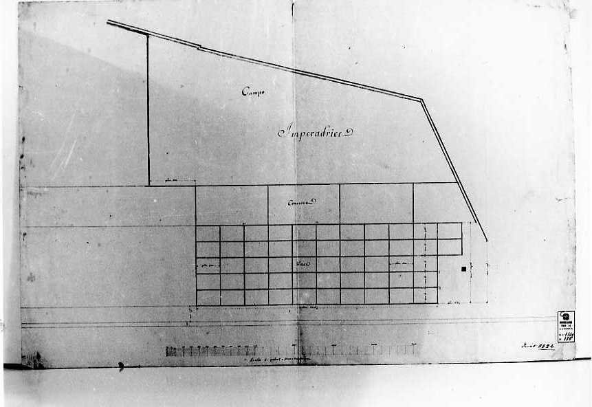 settore delle saline di Barletta (disegno, serie) di Vanvitelli Luigi (terzo quarto sec. XVIII)