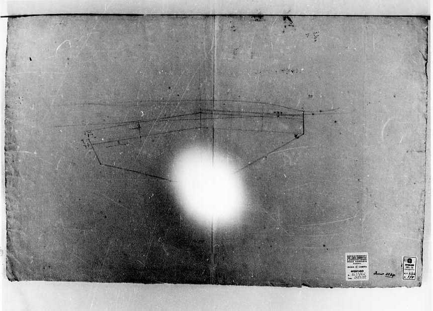 muraglione delle saline di Barletta (disegno, serie) di Vanvitelli Luigi (terzo quarto sec. XVIII)