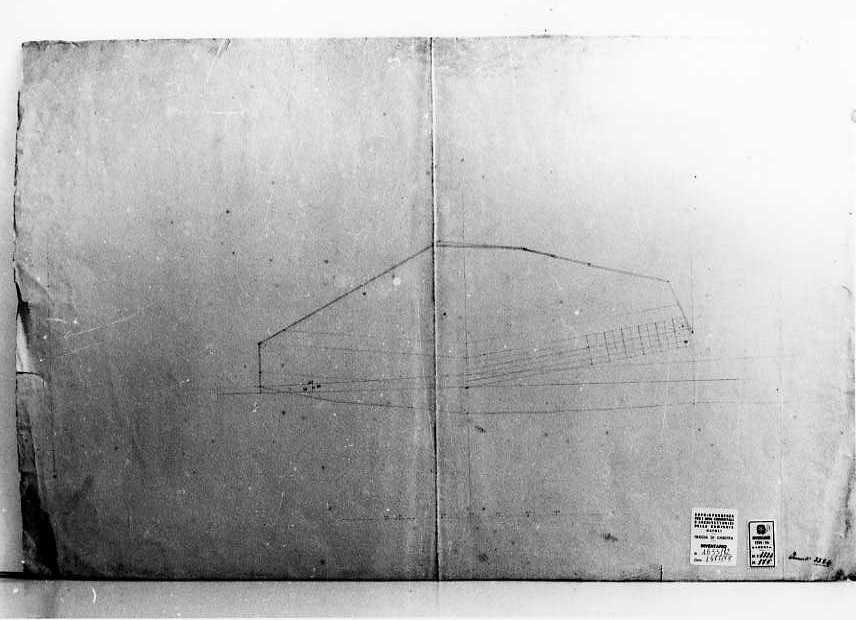 muraglione delle saline di Barletta (disegno, serie) di Vanvitelli Luigi (terzo quarto sec. XVIII)