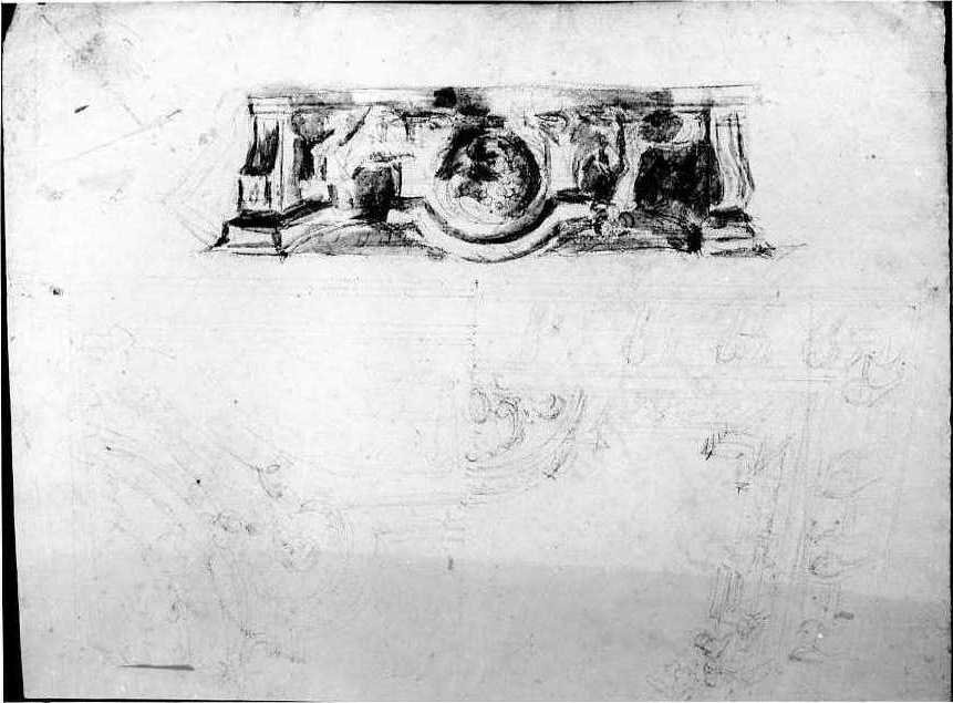 studi di braccia (disegno) di Van Wittel Gaspar (ultimo quarto sec. XVII)