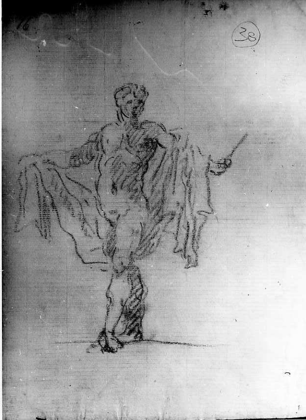 figura maschile (disegno) di Van Wittel Gaspar (ultimo quarto sec. XVII)