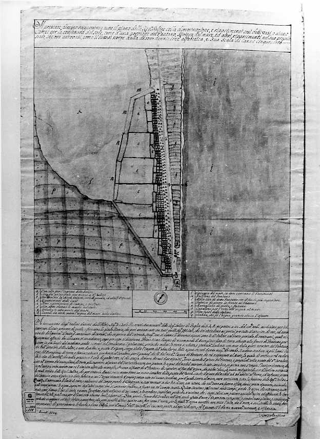 Saline di Barletta (disegno, serie) di Valentino Vito (seconda metà sec. XVIII)