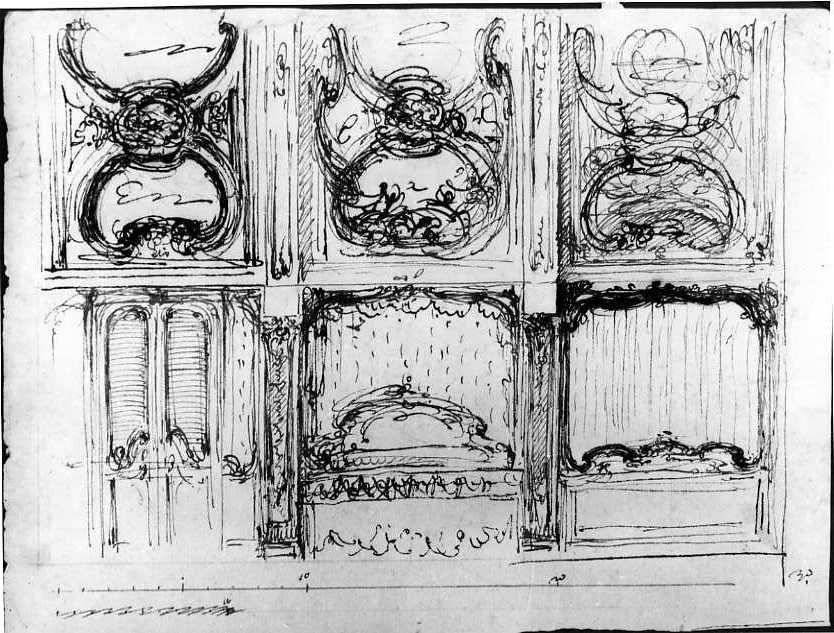 schizzi di architettura (disegno) di Vanvitelli Luigi (prima metà sec. XVIII)