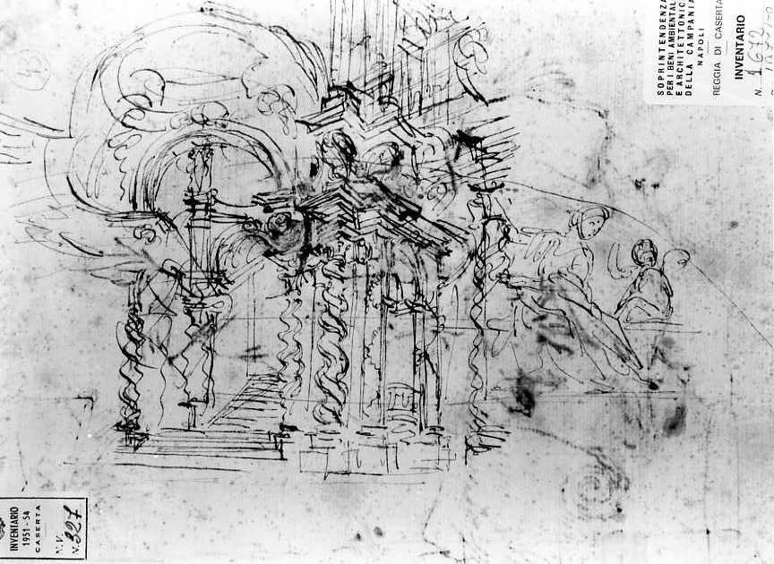 scenografia (disegno) di Vanvitelli Luigi (sec. XVIII)