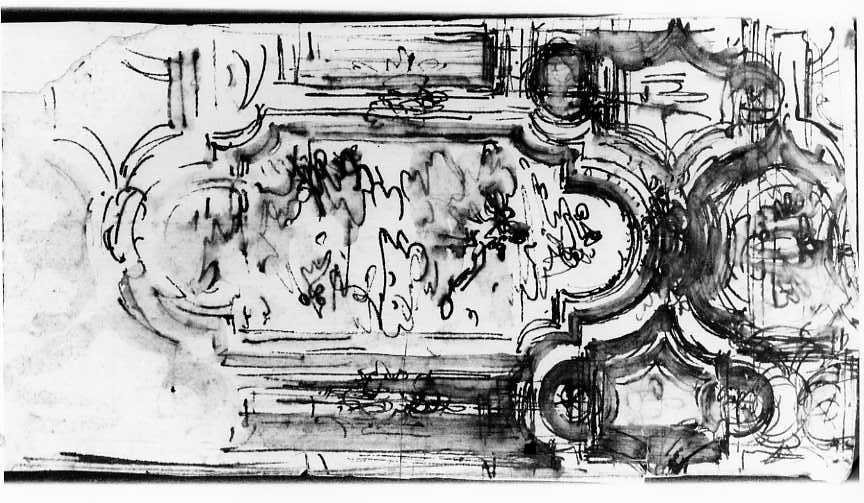 motivi decorativi architettonici (disegno) di Vanvitelli Luigi (prima metà sec. XVIII)