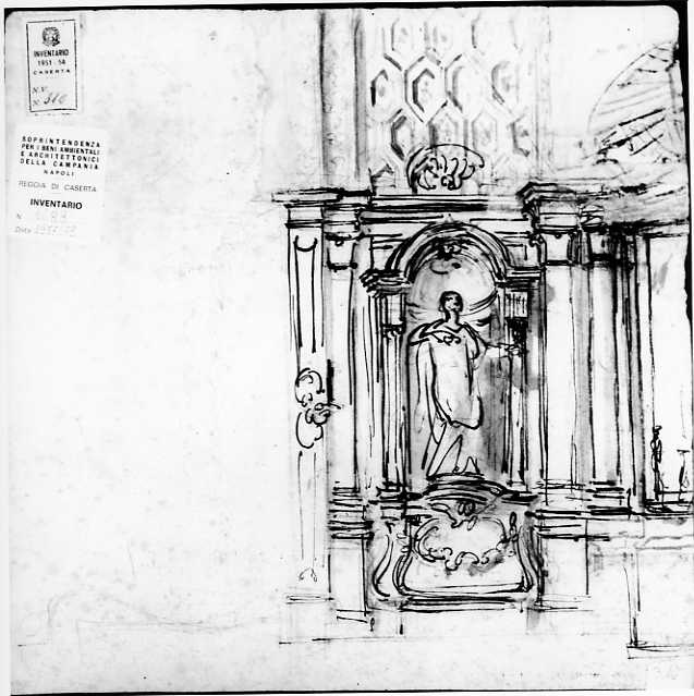 architettura (disegno) di Vanvitelli Luigi (prima metà sec. XVIII)