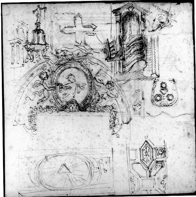 schizzi di architettura (disegno) di Vanvitelli Luigi (prima metà sec. XVIII)