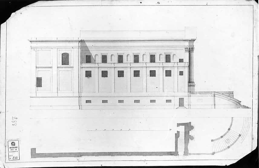 edificio religioso (disegno) di Vanvitelli Carlo (ultimo quarto sec. XVIII)