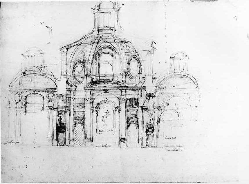 Chiesa dei Padri della Missione (disegno) di Vanvitelli Luigi (sec. XVIII)