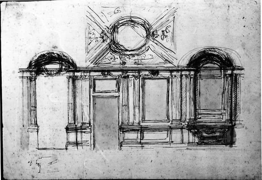 edificio religioso (disegno) di Vanvitelli Luigi (metà sec. XVIII)