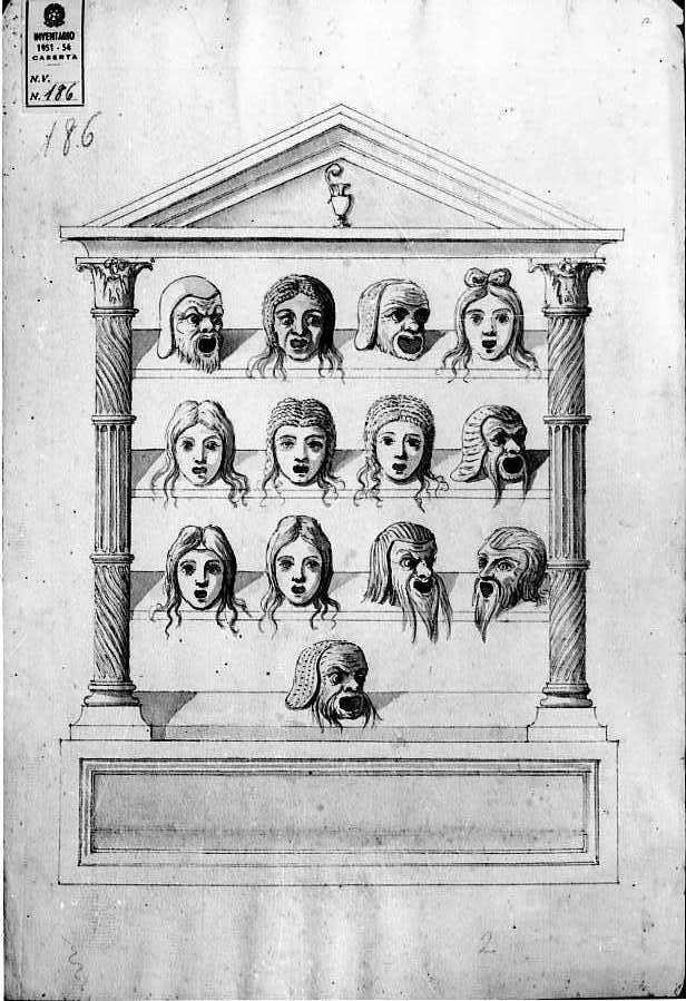 Il Terenzio Vaticano (disegno, serie) di Vanvitelli Luigi (prima metà sec. XVIII)