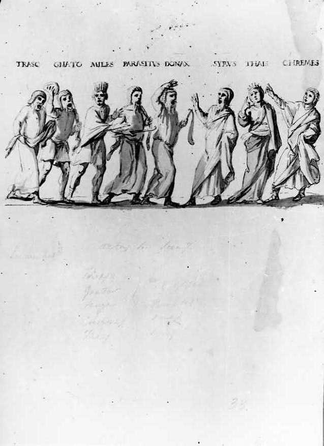 Il Terenzio Vaticano (disegno, serie) di Vanvitelli Luigi (prima metà sec. XVIII)