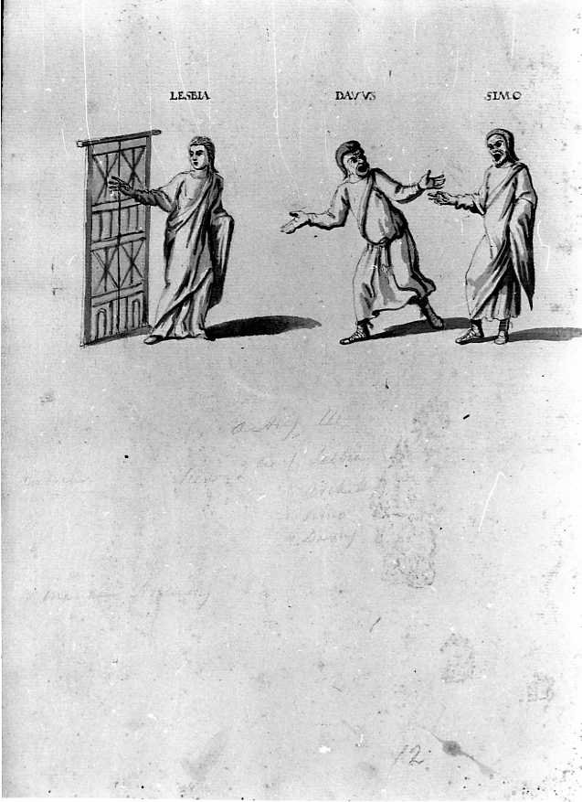 Il Terenzio Vaticano (disegno, serie) di Vanvitelli Luigi (prima metà sec. XVIII)