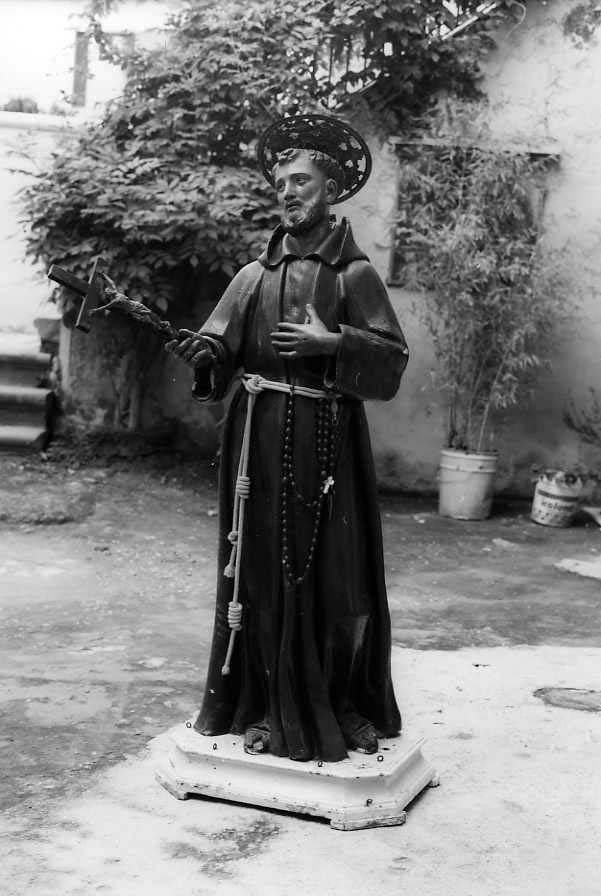 San Francesco d'Assisi (scultura) - bottega campana (sec. XIX)