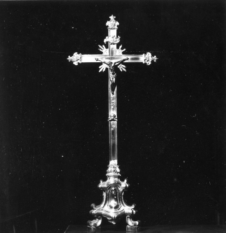 Cristo crocifisso (croce d'altare) - bottega campana (seconda metà sec. XVIII)