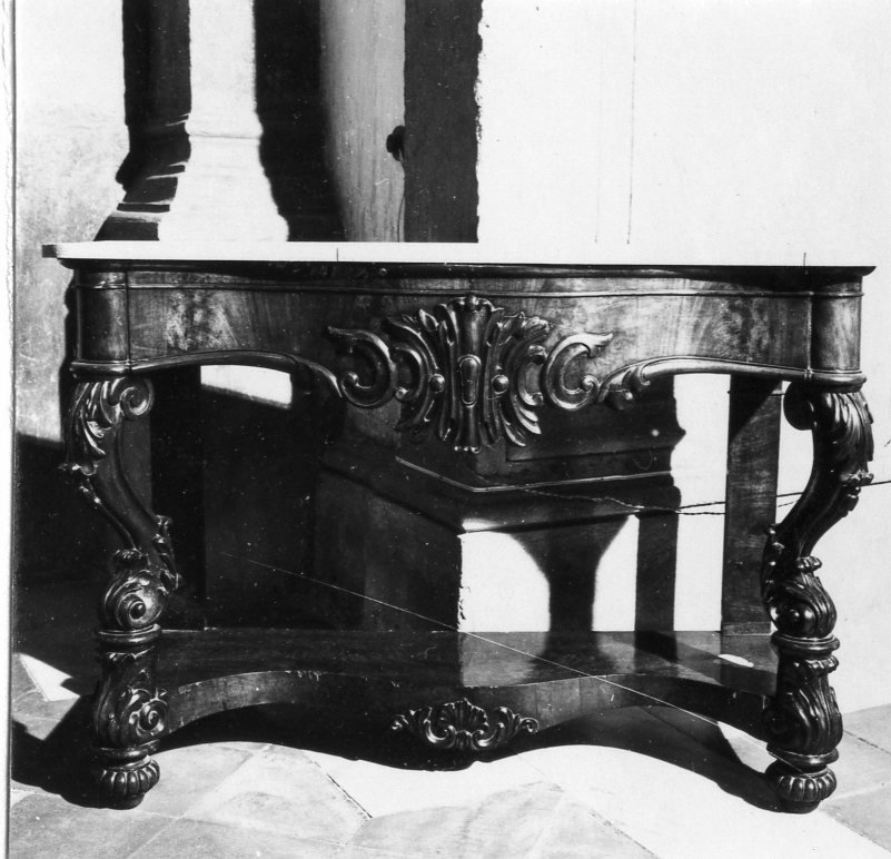 tavolo da muro - bottega campana (seconda metà sec. XIX)