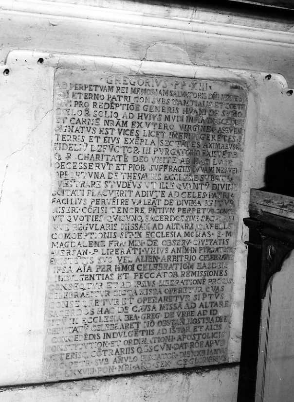 lapide commemorativa - bottega campana (sec. XVI)