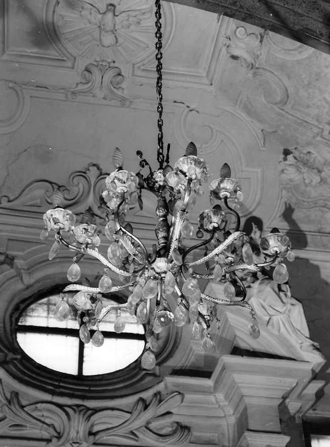 lampadario - a bracci - bottega campana (fine/inizio secc. XIX/ XX)