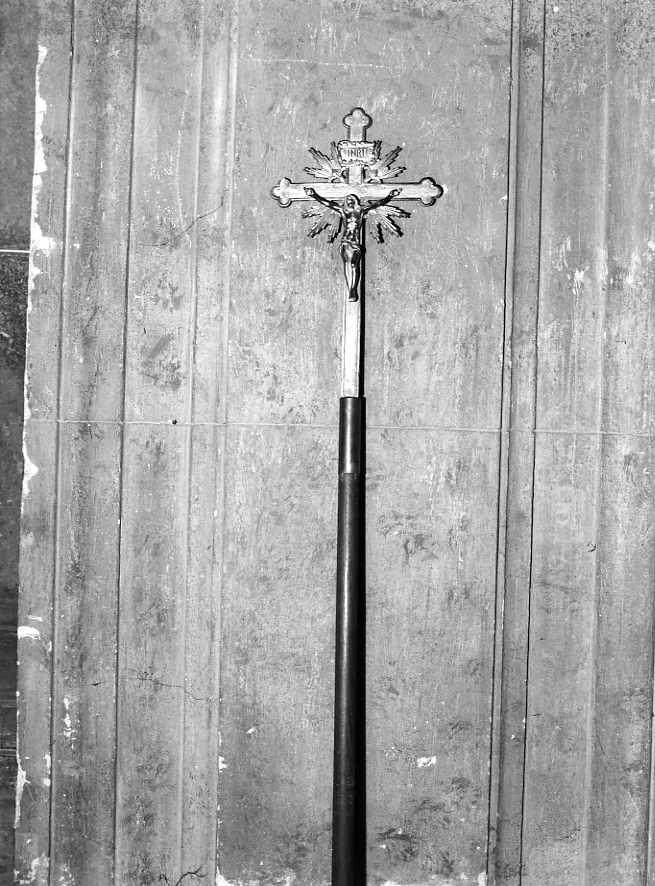 croce processionale - bottega campana (fine/inizio secc. XIX/ XX)