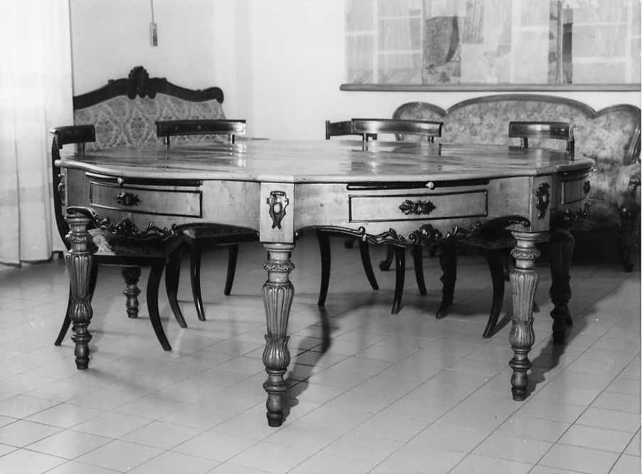 tavolo da gioco - bottega campana (sec. XIX)