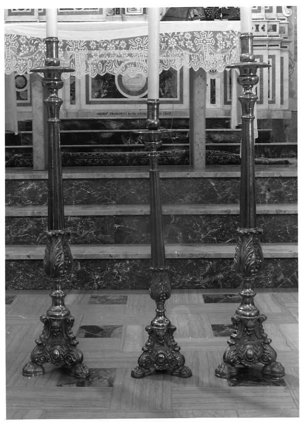 candeliere, serie - bottega campana (sec. XIX)