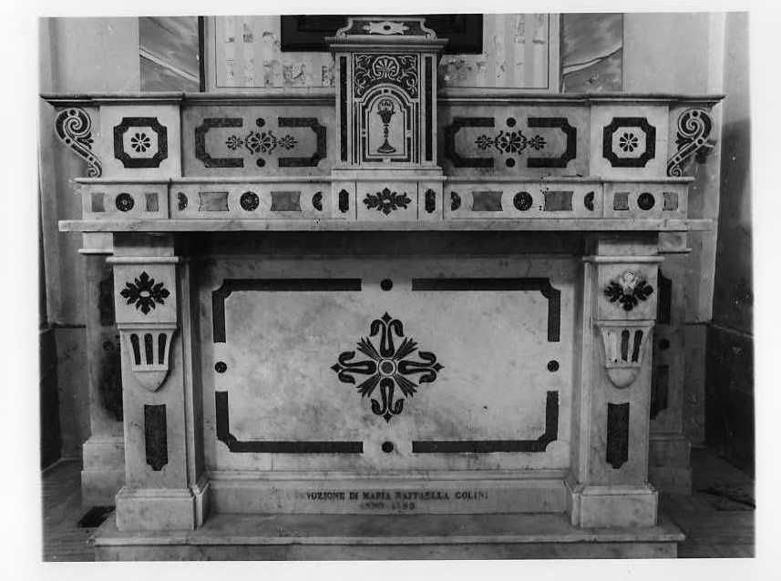 altare - a mensa - bottega campana (sec. XIX)