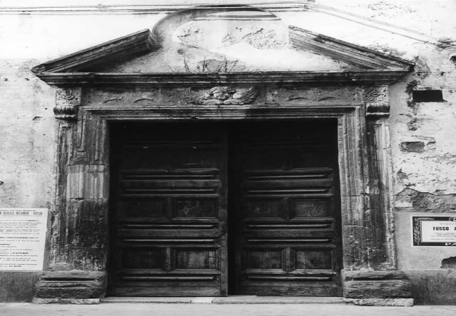 mostra di portale - bottega campana (seconda metà sec. XVII)