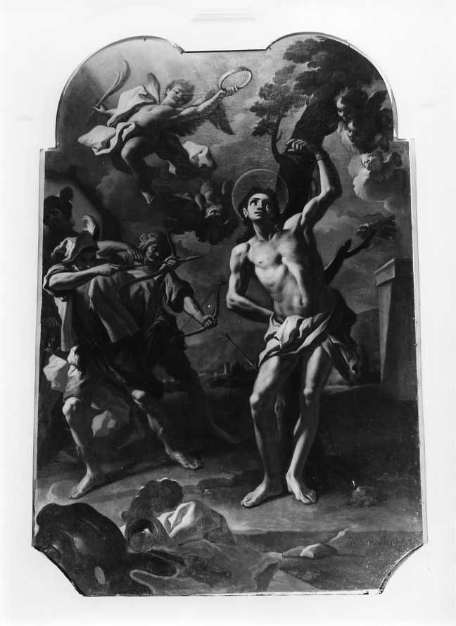 martirio di San Sebastiano (dipinto) di De Maio Paolo (terzo quarto sec. XVIII)
