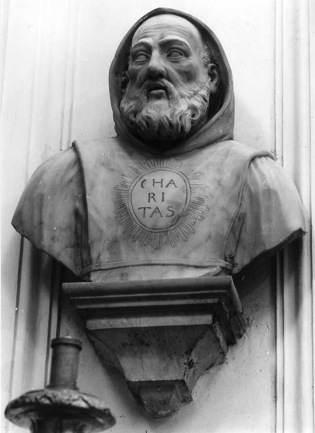 San Francesco di Paola (erma) di Sammartino Giuseppe (maniera) (seconda metà sec. XVIII)