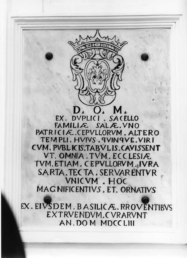 lapide tombale - bottega campana (sec. XVIII)