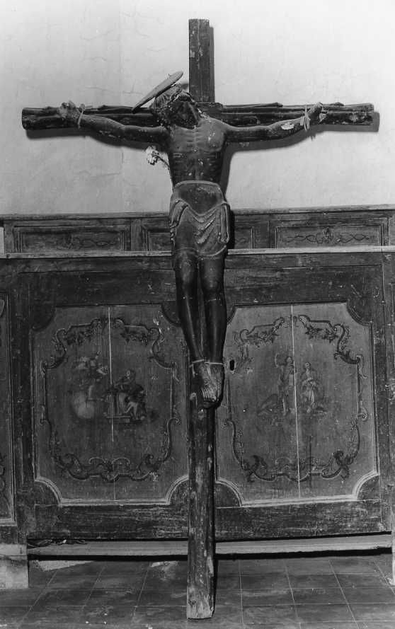 Cristo crocifisso (crocifisso) - bottega campana (fine/inizio secc. XIV/ XV)