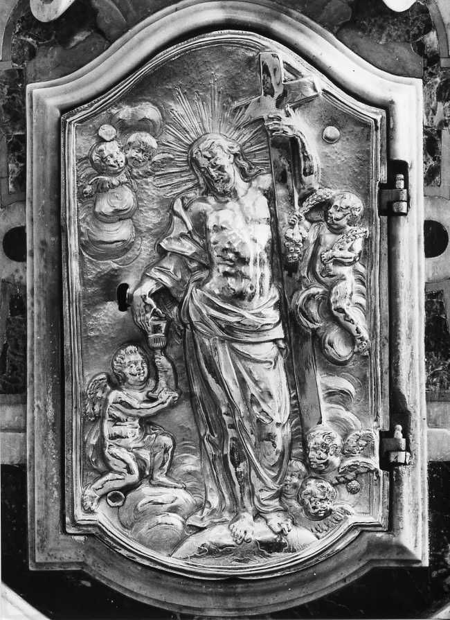 resurrezione di Cristo (sportello di tabernacolo) - bottega napoletana (metà sec. XVIII)
