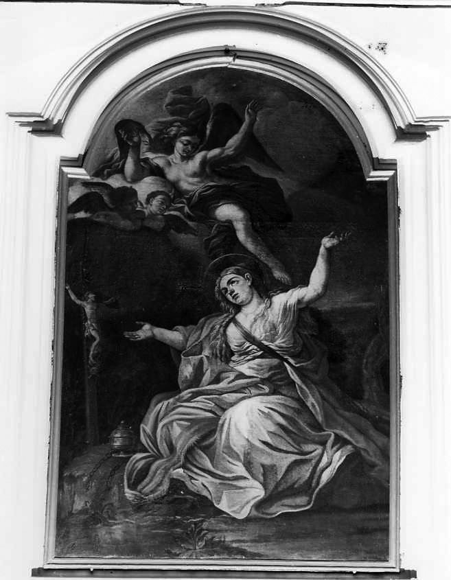 Cristo morto con Santa Maria Maddalena e angeli (dipinto) - ambito campano (prima metà sec. XVIII)