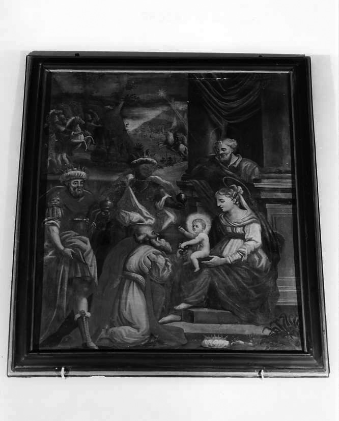 adorazione dei Re Magi (dipinto) - ambito campano (prima metà sec. XVIII)