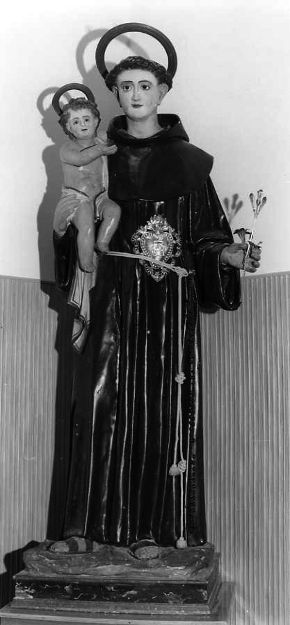 Sant'Antonio da Padova (statua) - bottega campana (ultimo quarto sec. XIX)